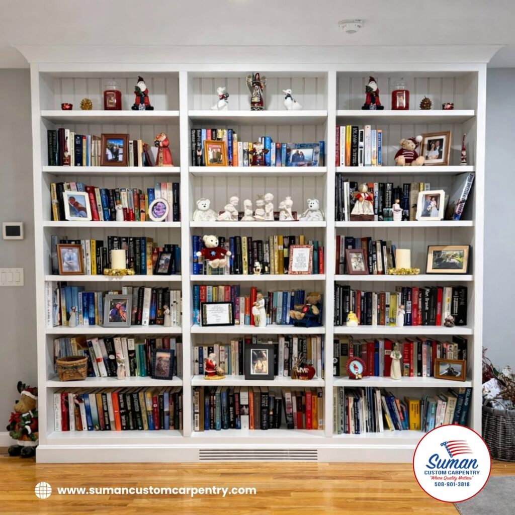 Suman custom carpentry custom shelving