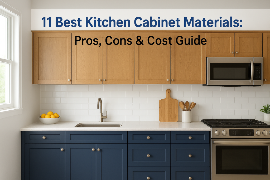 11 Best Kitchen Cabinet Materials: Pros, Cons & Cost Guide