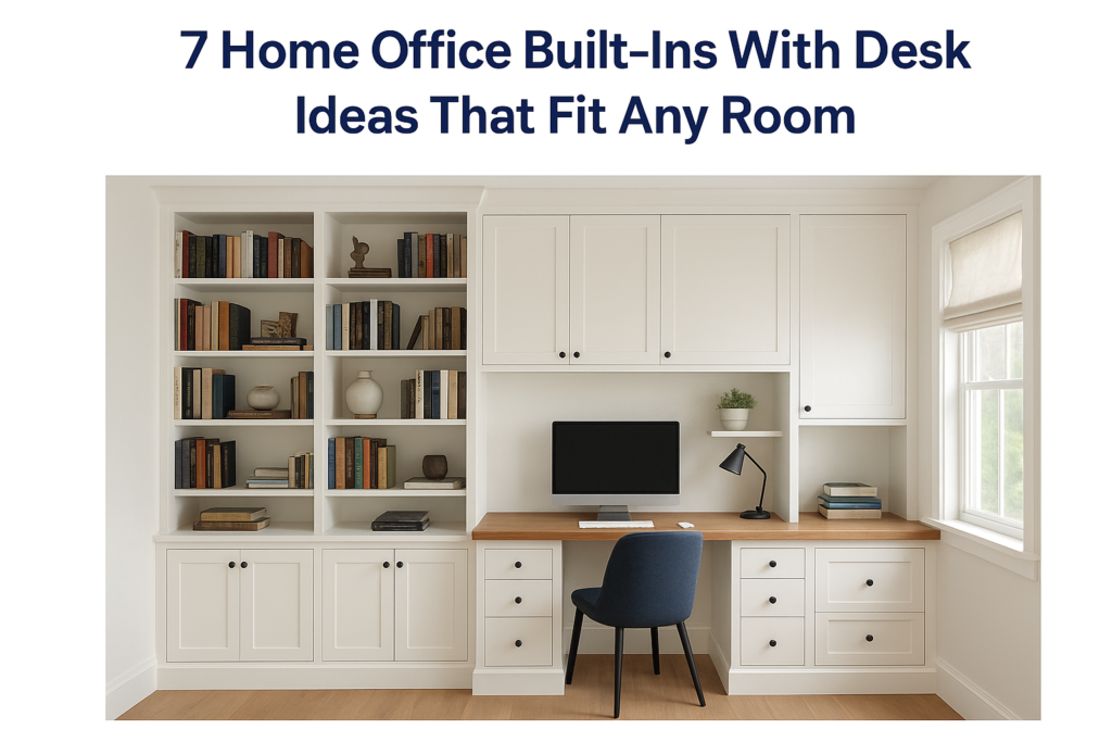 7 Home Office Built-Ins With Desk Ideas That Fit Any Room