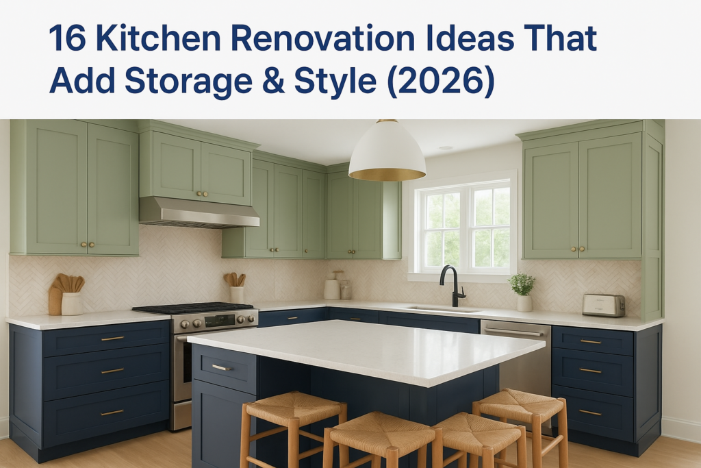 16 Kitchen Renovation Ideas That Add Storage & Style (2026)