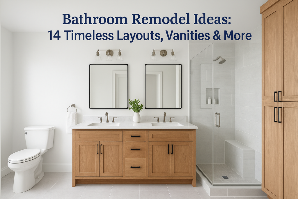Bathroom Remodel Ideas: 14 Timeless Layouts, Vanities & More