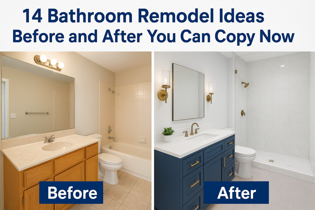 14 Bathroom Remodel Ideas Before and After You Can Copy Now