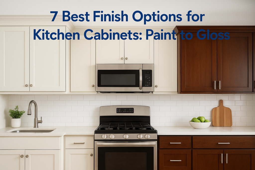 7 Best Finish Options for Kitchen Cabinets: Paint to Gloss