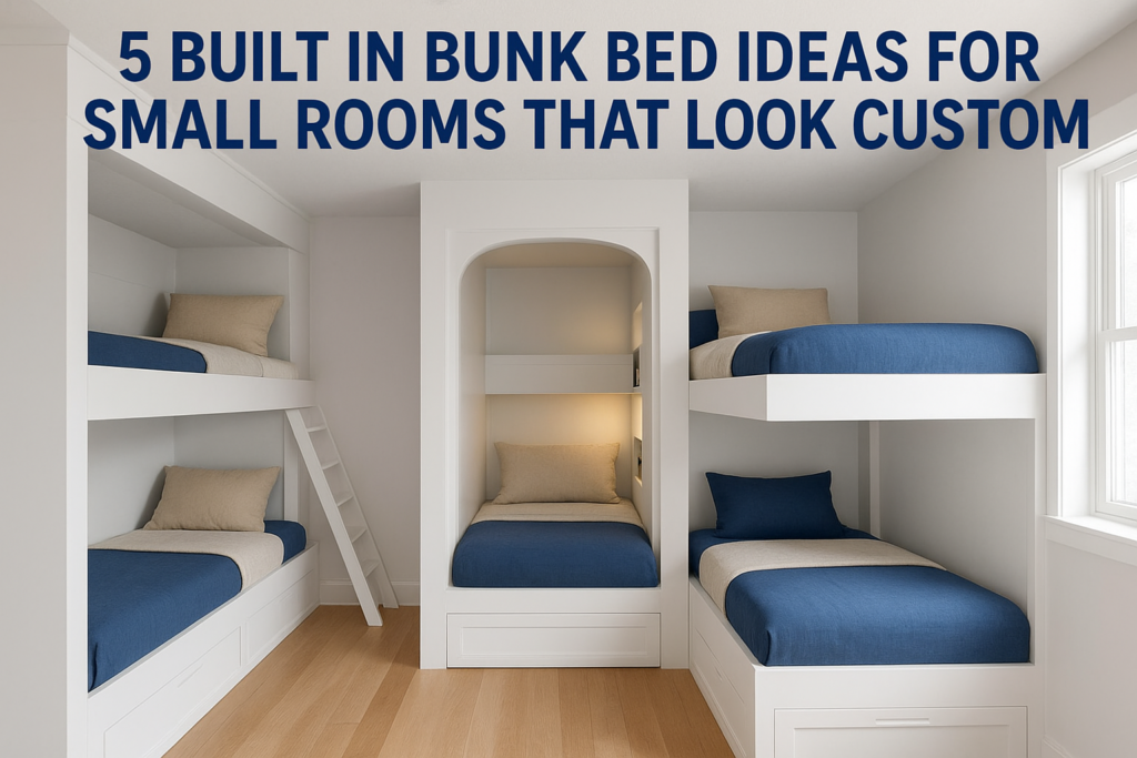 5 Built In Bunk Bed Ideas for Small Rooms That Look Custom