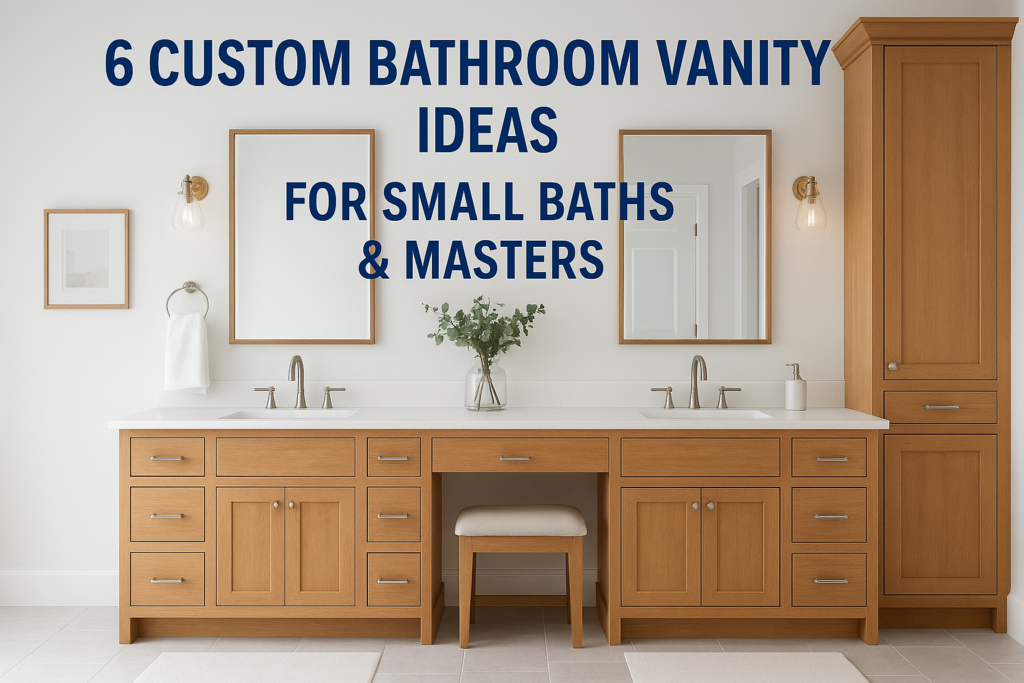 6 Custom Bathroom Vanity Ideas for Small Baths & Masters