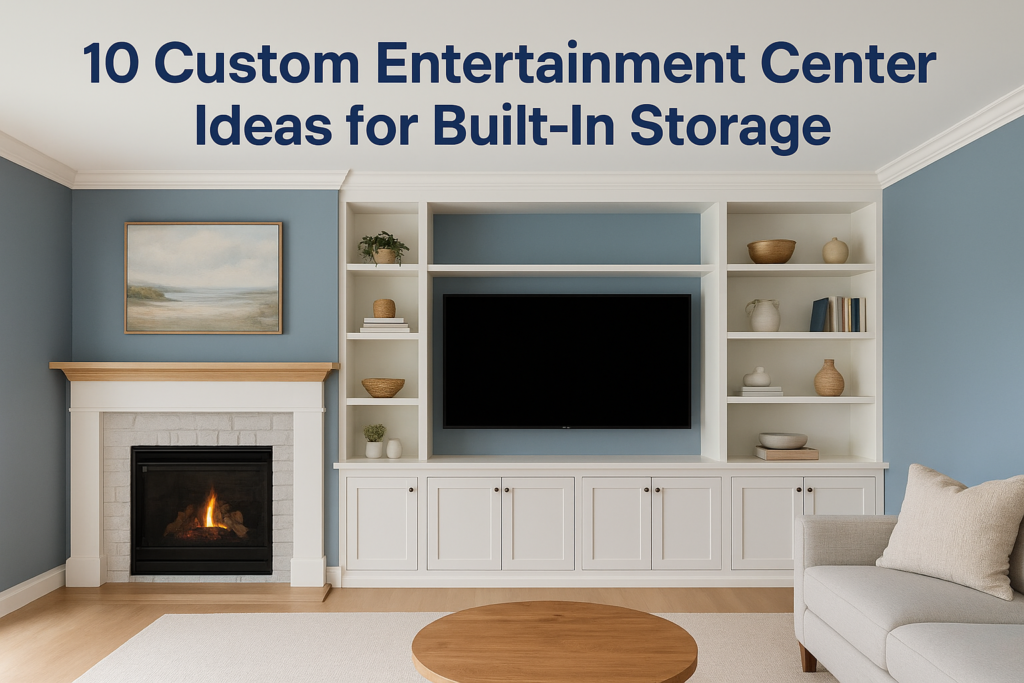 10 Custom Entertainment Center Ideas for Built-In Storage