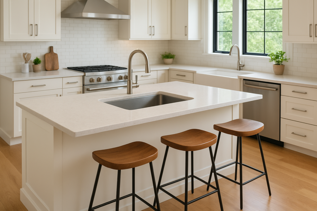 11 Kitchen Island Ideas With Sink for Seating, Prep & Flow