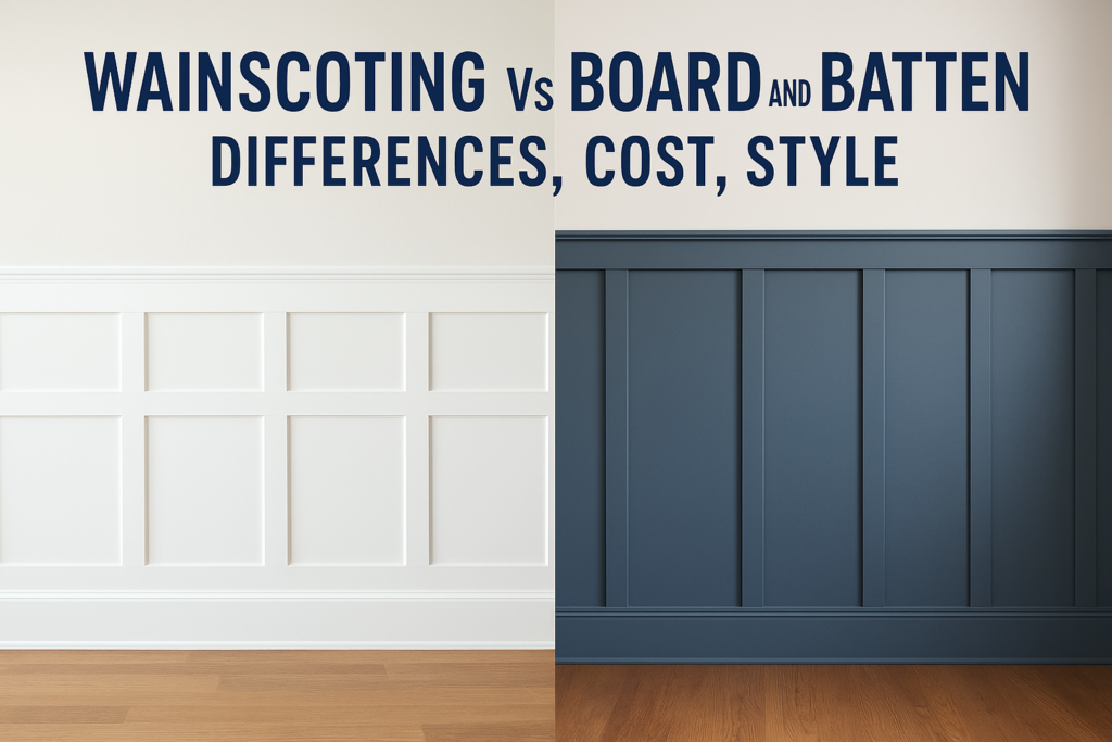 Wainscoting Vs Board And Batten: Differences, Cost, Style