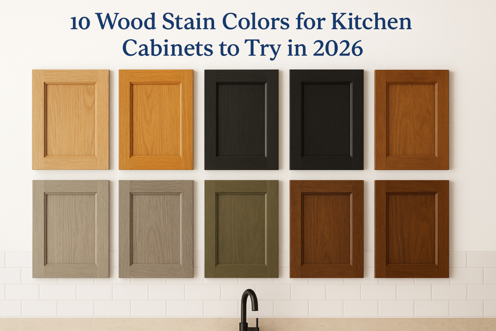 10 Wood Stain Colors for Kitchen Cabinets to Try in 2026