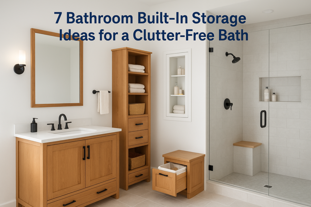 7 Bathroom Built-In Storage Ideas for a Clutter-Free Bath