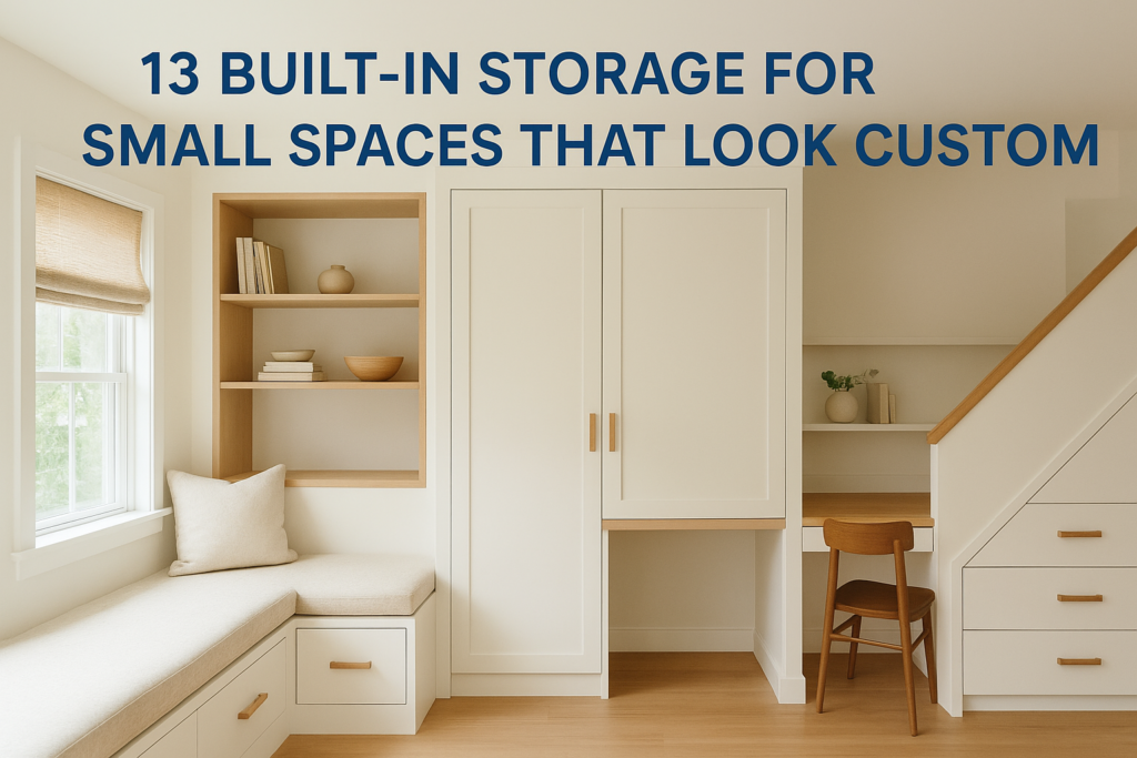 13 Built-In Storage For Small Spaces That Looks Custom