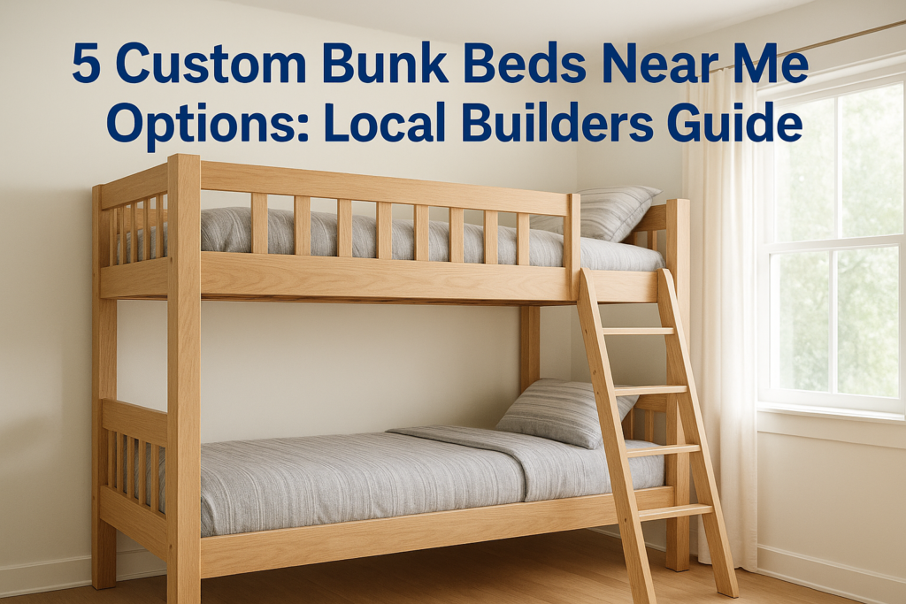 5 Custom Bunk Beds Near Me Options: Local Builders Guide