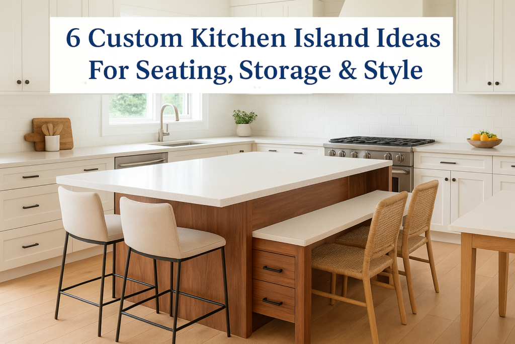 6 Custom Kitchen Island Ideas For Seating, Storage & Style