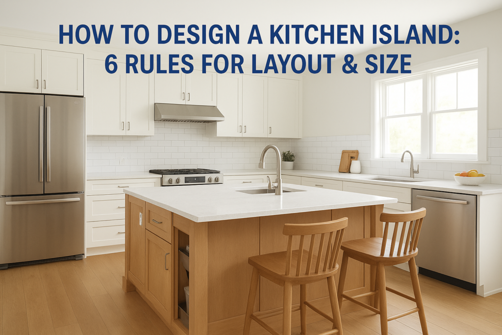 How To Design A Kitchen Island: 6 Rules For Layout & Size