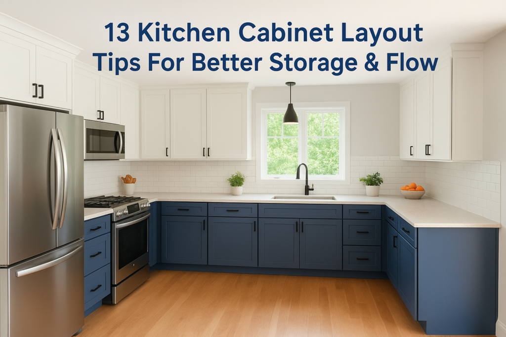 13 Kitchen Cabinet Layout Tips For Better Storage & Flow