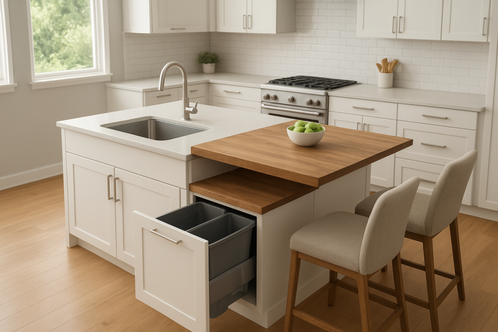 5 Two-Tier Kitchen Island Ideas With Seating & Storage (2026)