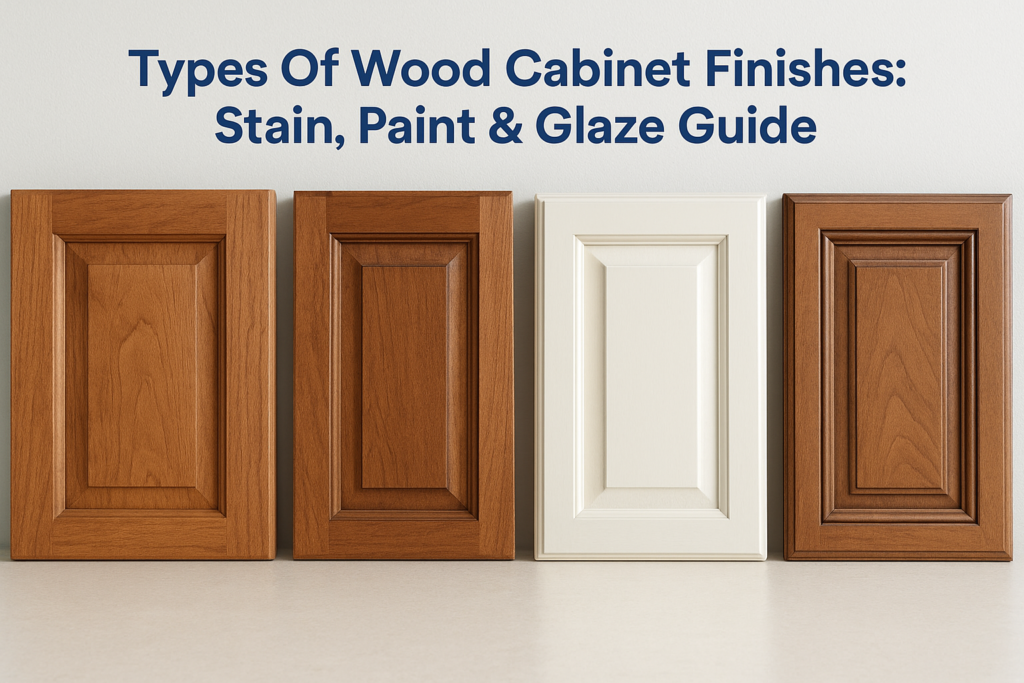 Types Of Wood Cabinet Finishes: Stain, Paint & Glaze Guide
