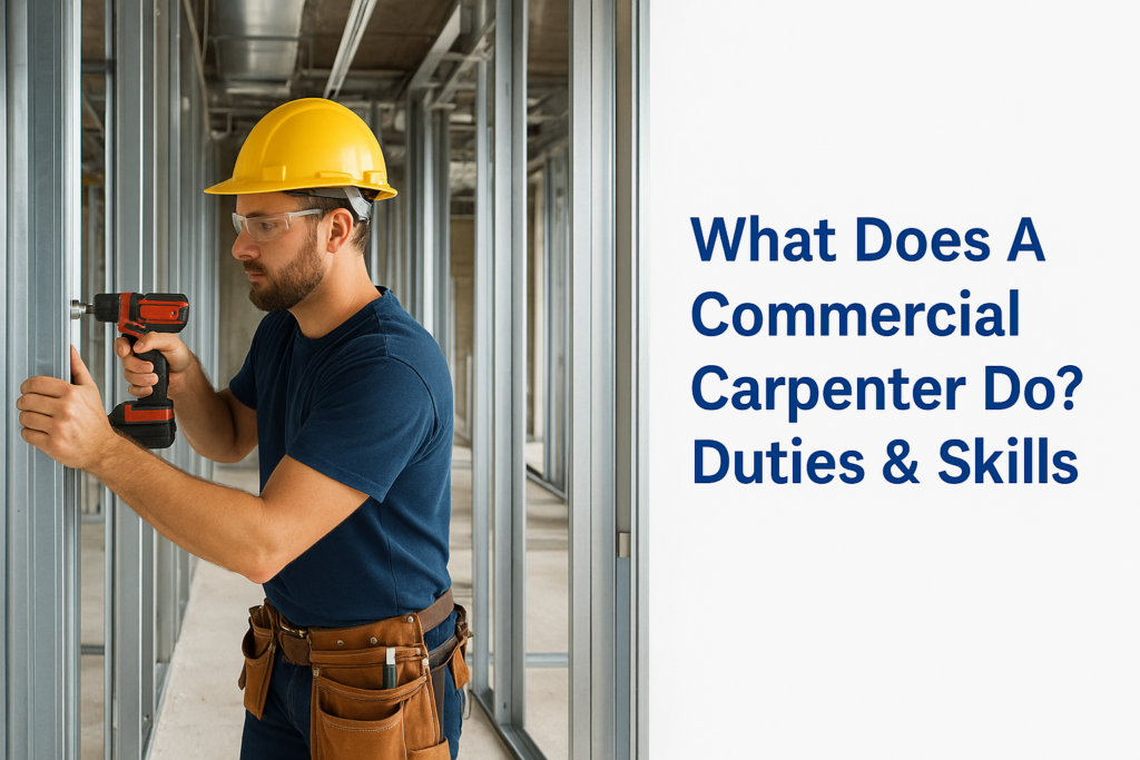 What Does A Commercial Carpenter Do? Duties & Skills