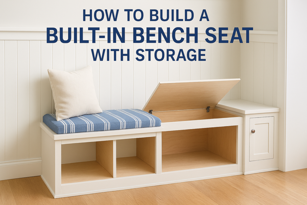 How to Build a Built-In Bench Seat with Storage