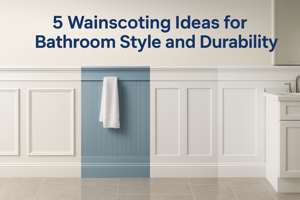 5 Wainscoting Ideas for Bathroom Style and Durability