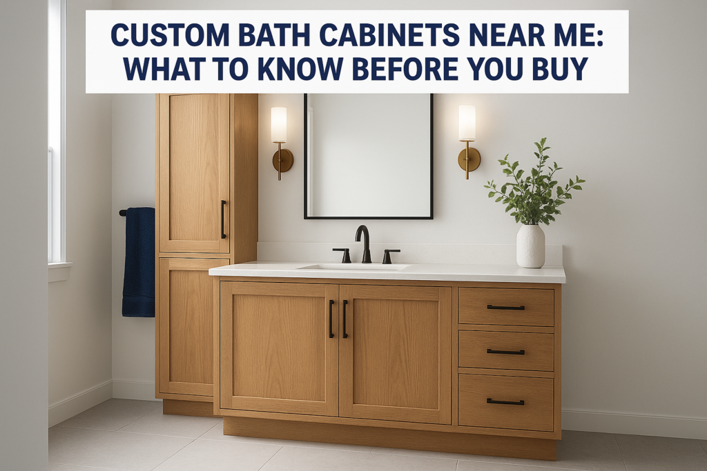 Custom Bath Cabinets Near Me: What to Know Before You Buy