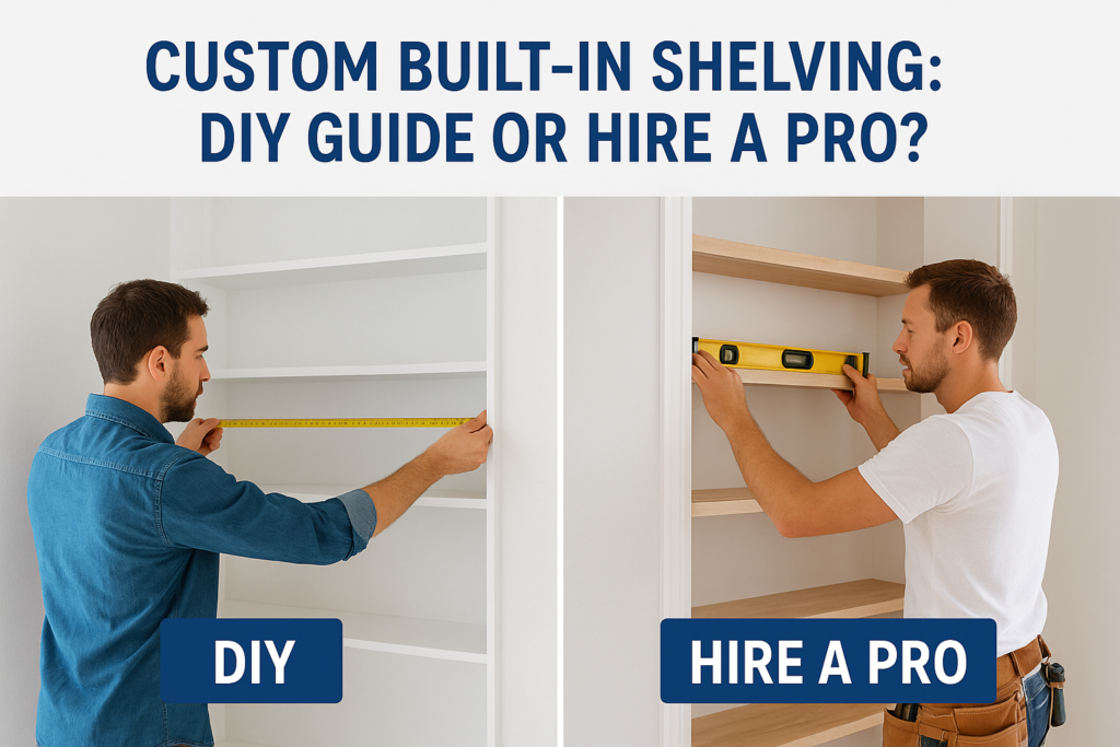 Custom Built-In Shelving: DIY Guide or Hire a Pro?