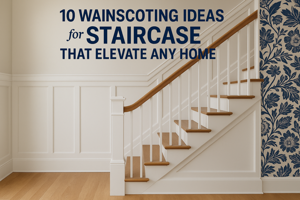10 Wainscoting Ideas for Staircase That Elevate Any Home