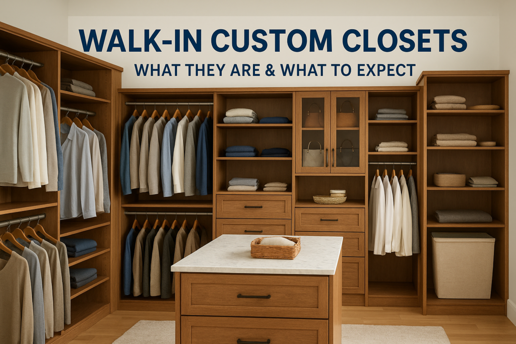 Walk-In Custom Closets: What They Are & What to Expect